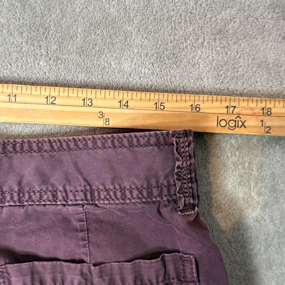 Old Navy y2k Cargo Mini Skirt Size 6 Purple Utility Gorpcore Indie Goblin BOHO - Picture 6 of 8